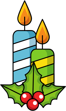 Merry Christmas Candles Decoration - Merry Christmas Candles Decoration (550x550)
