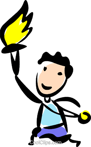 Olympic Torches Royalty Free Vector Clip Art Illustration - Olympic Torches Royalty Free Vector Clip Art Illustration (300x480)