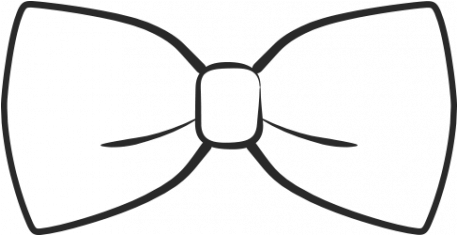 Black Bow Tie Graphic By Sharon-dewi Stolp - Blue Bow Tie Graphics (456x456)