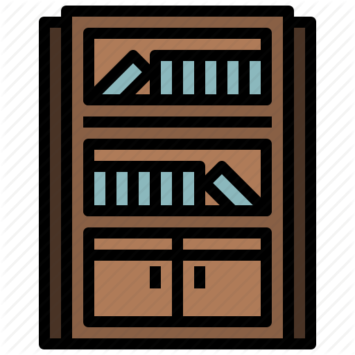 Book Bookcase Library Storage - Wood (512x512)