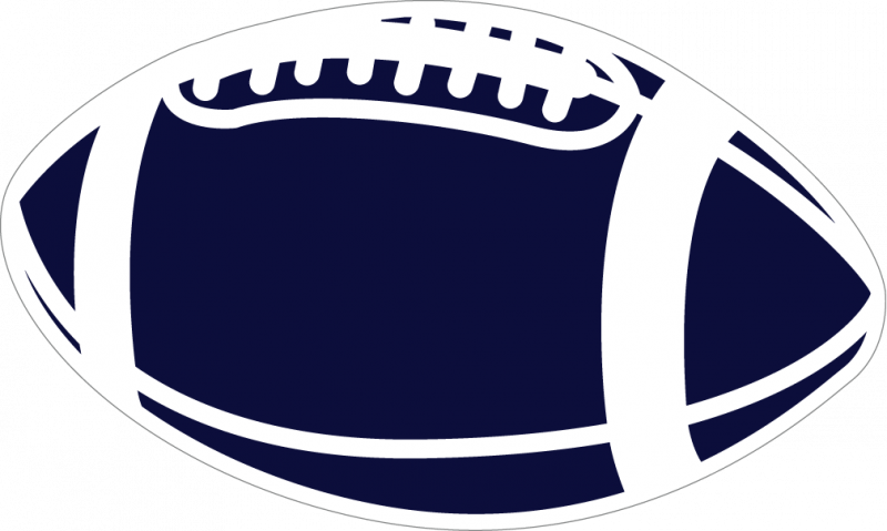 Football Blue Clipart Png - Transparent Powder Puff Clip Art (800x479)