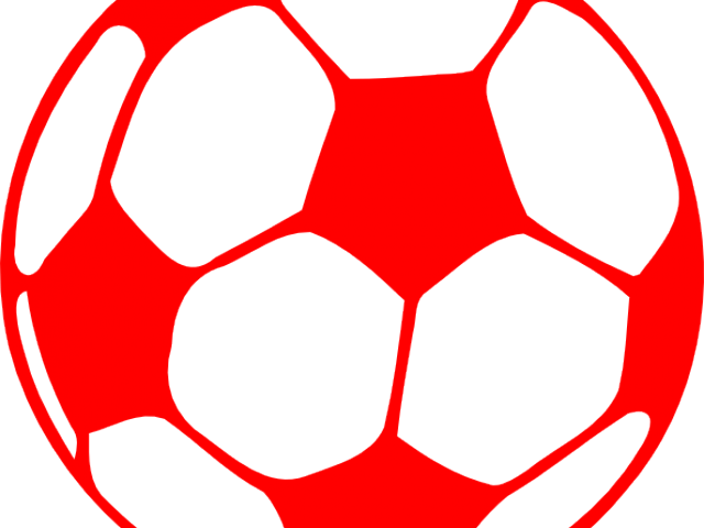 Football Clipart Red - Soccer Ball Png Vector (640x480)