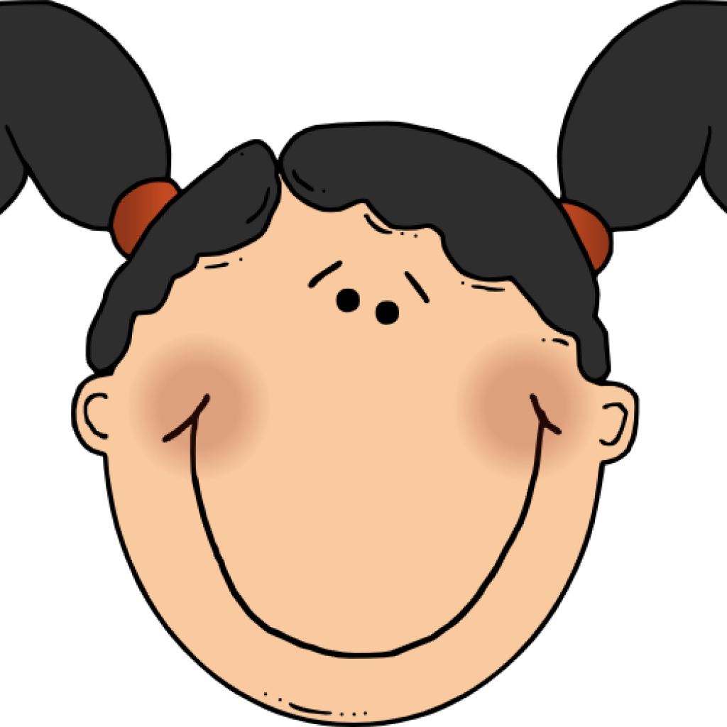 Clip Art Face Free Download Cartoon Girl Face Clipart - Girl Face Clip Art (1024x1024)