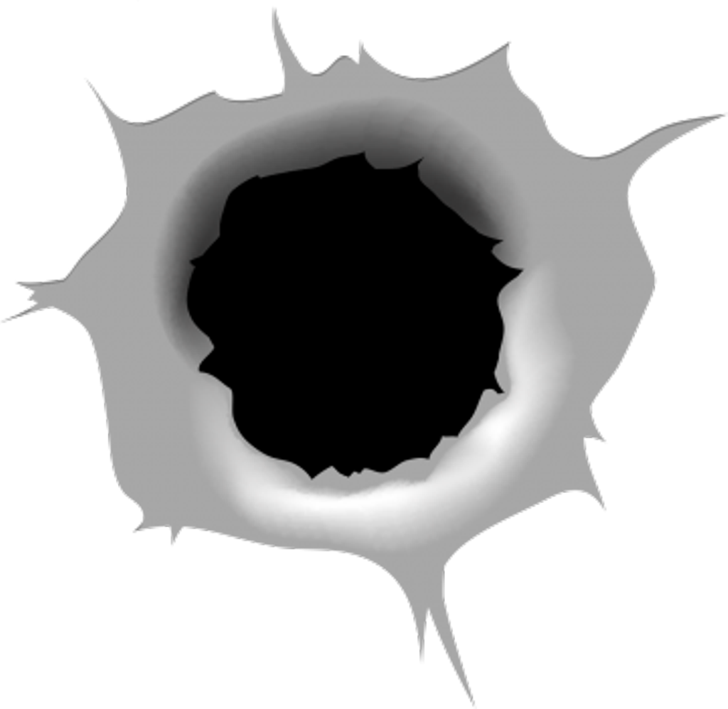 Bullet Bullethole Gunshot Gun Blast Bullets Bulletproof - Transparent Bullet Holes Png (1024x998)