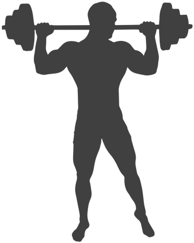 512 X 512 8 - Silhueta Homem Levantando Peso (512x512)