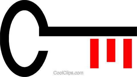 Skeleton Key Royalty Free Vector Clip Art Illustration - Skeleton Key Royalty Free Vector Clip Art Illustration (480x269)