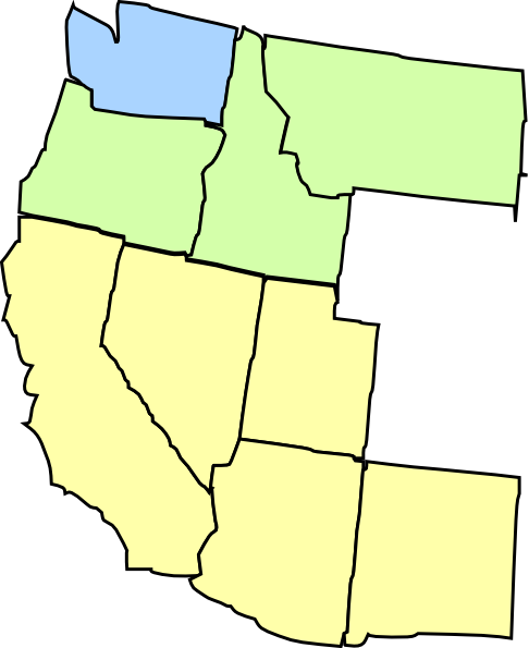 Us Map Regional - Us Map Regional (486x595)