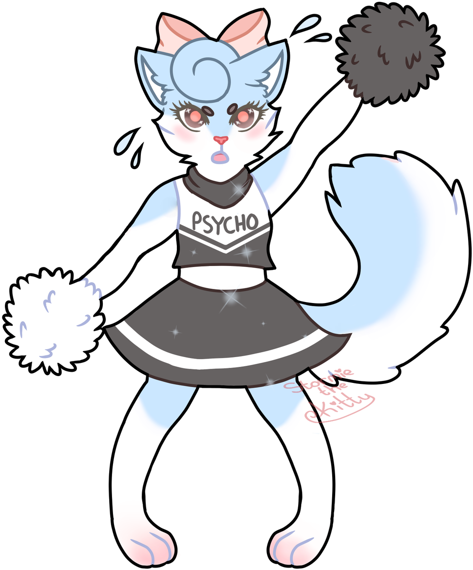 Cheer By Stormie The Kitty - Cartoon (1024x1195)
