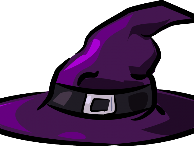 Witch Hat Clipart Witch Cauldron - Halloween Cartoon Witch Hat (640x480)