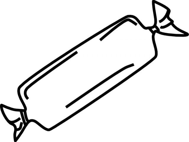 Candy Clip Art Black (640x480)