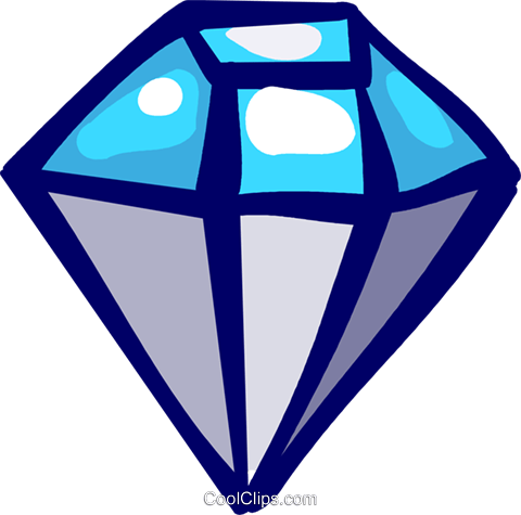 Precious Stones Royalty Free Vector Clip Art Illustration - Emblem (480x475)