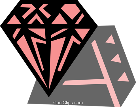 Precious Stones Royalty Free Vector Clip Art Illustration - Triangle (480x378)