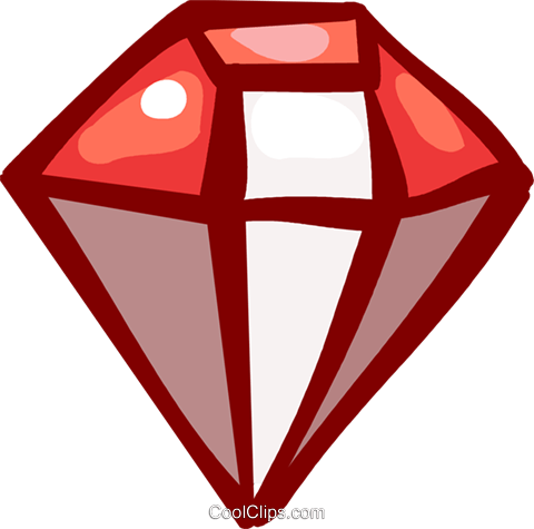 Precious Stones Royalty Free Vector Clip Art Illustration - Emblem (480x475)