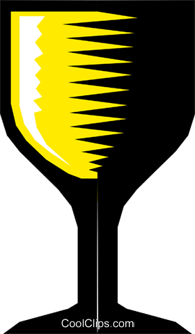 Chalice Royalty Free Vector Clip Art Illustration - Wine Glass (280x480)