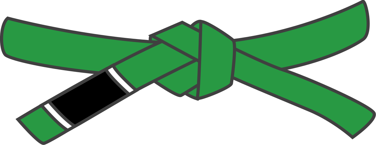 Bjj Green Belt - Jiu Jitsu Green Belt (1280x494)