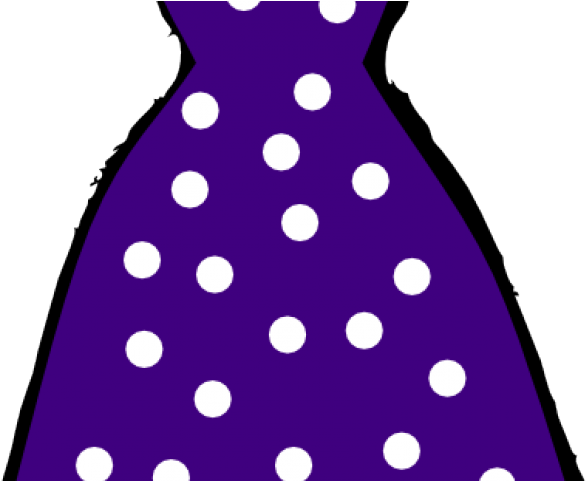 Yellow Dress Clipart Polka Dot Dress - Polka Dot Dress Clip Art (640x480)