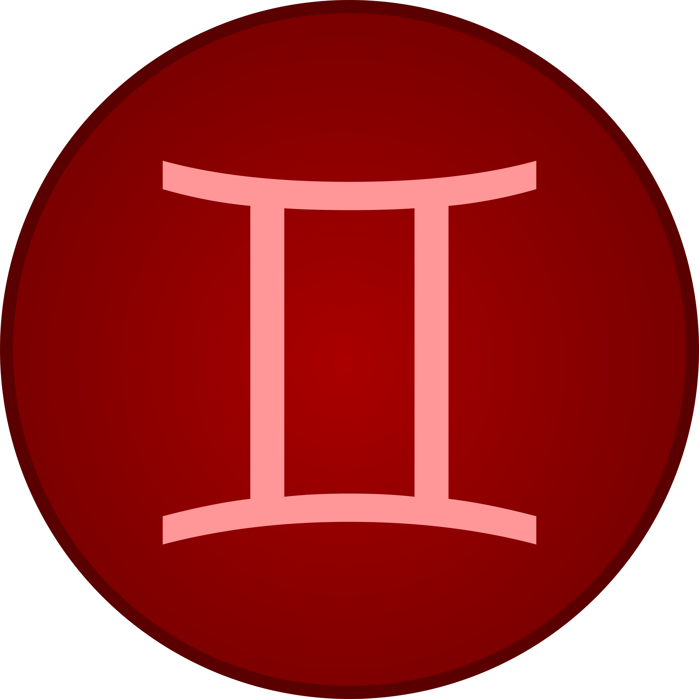Big Image - Red Gemini Symbol (2400x2400)