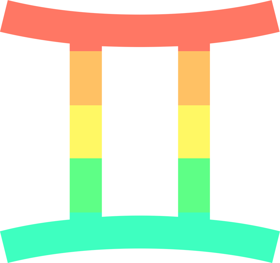 Geminigender Design By Pride-flags - Geminigender Design By Pride-flags (922x867)