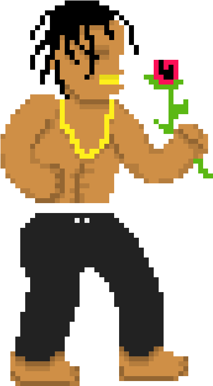 Travis Scott - Travis Scott Pixel Art (650x860)