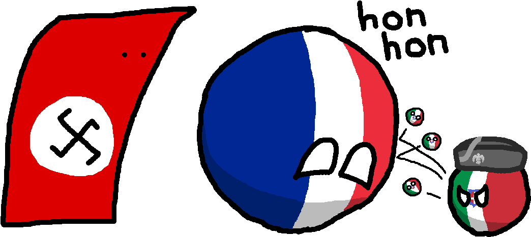Italian Invasion Of France - French Polandball (1193x524)
