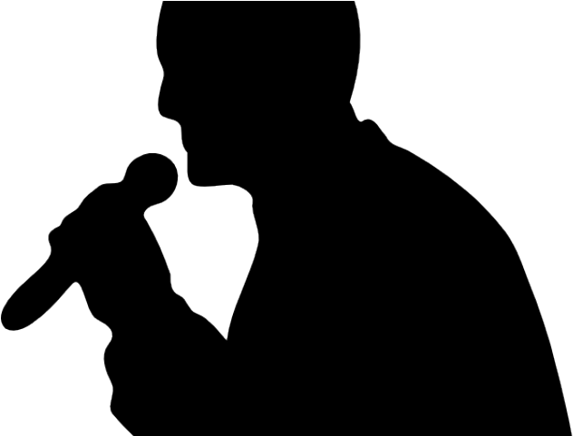 Microphone Clipart Group - Person With A Microphone (640x480)
