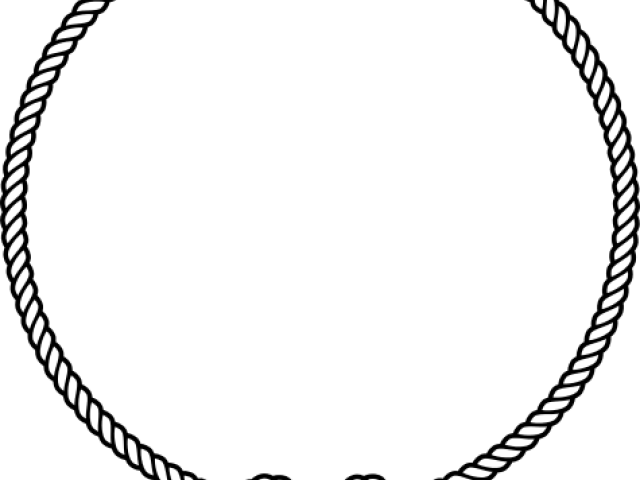 Drawn Rope Circle Vector - Circle Stamp Clipart (640x480)