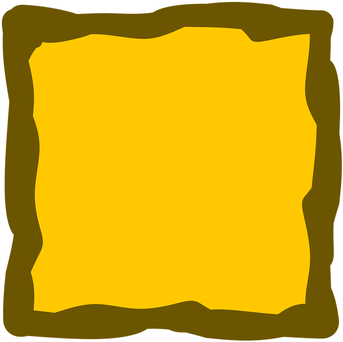 Halloween Border Clipart - กรอบ Png สี เหลือง (720x720)