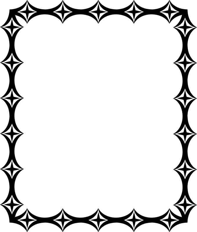 Line Art Borders For Invitation (678x800)