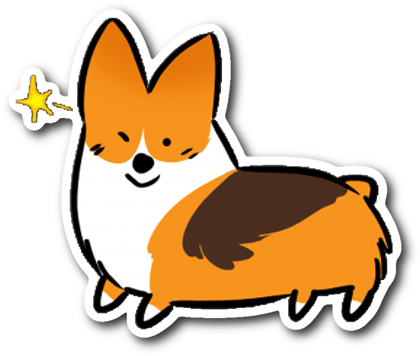 1024 X 1024 3 - Transparent Corgi Cartoon (1024x1024)