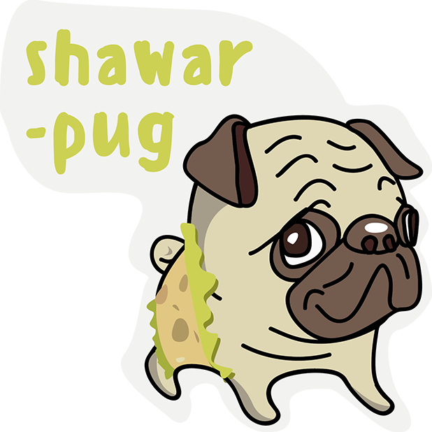 Pug Sticker Messages Sticker-3 - Pug (618x618)