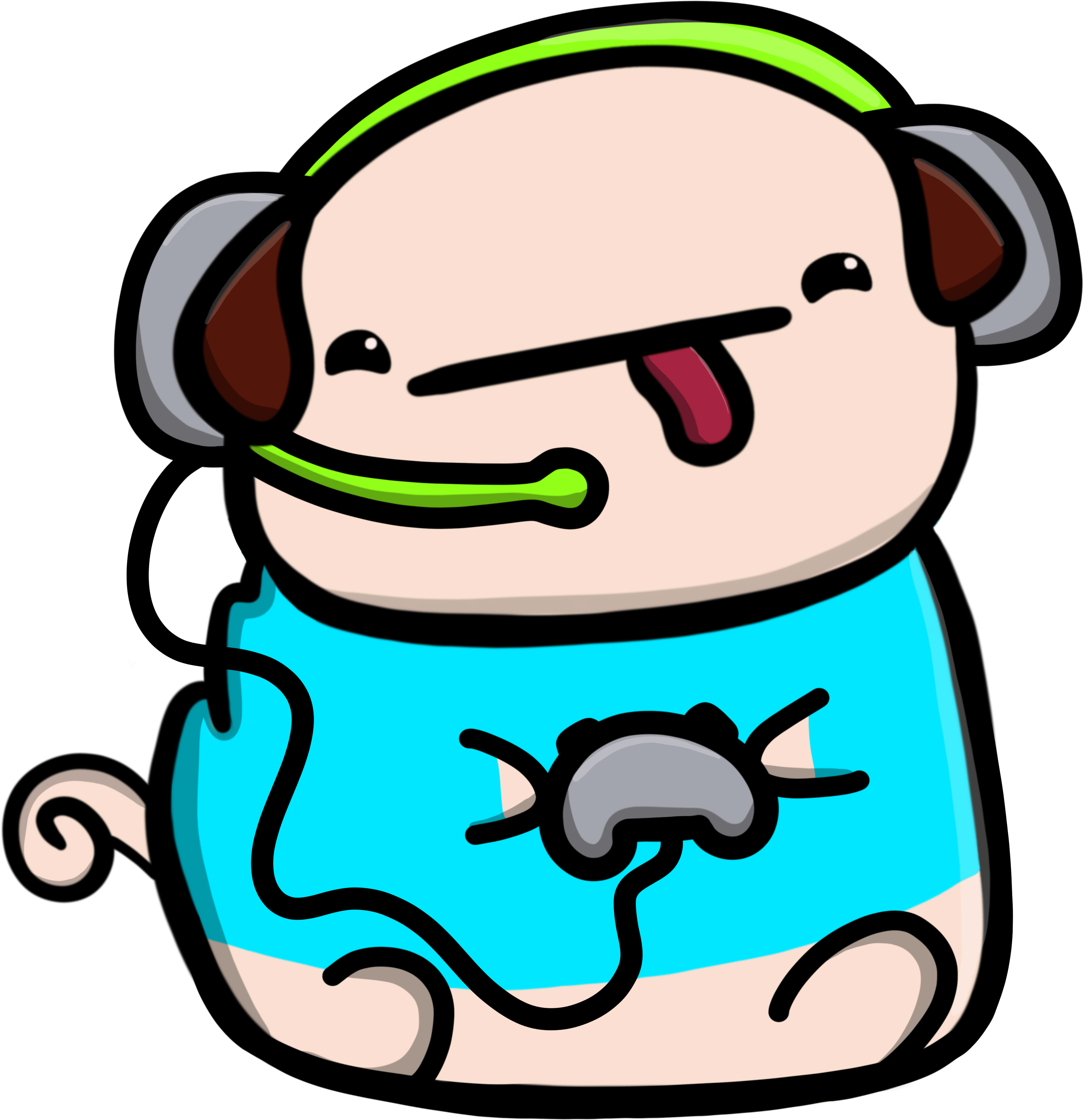 Gamer Pug 1 1n - Gamer Pug 1 1n (5000x5000)