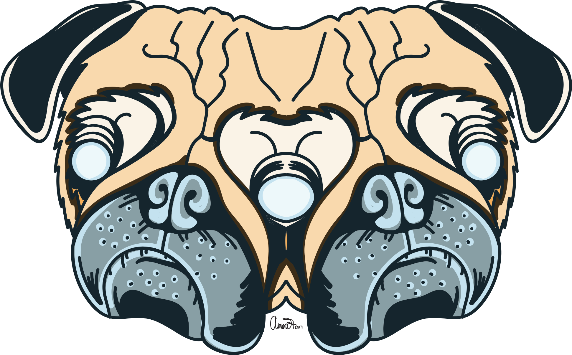 Pug Life - Pug (2000x1564)