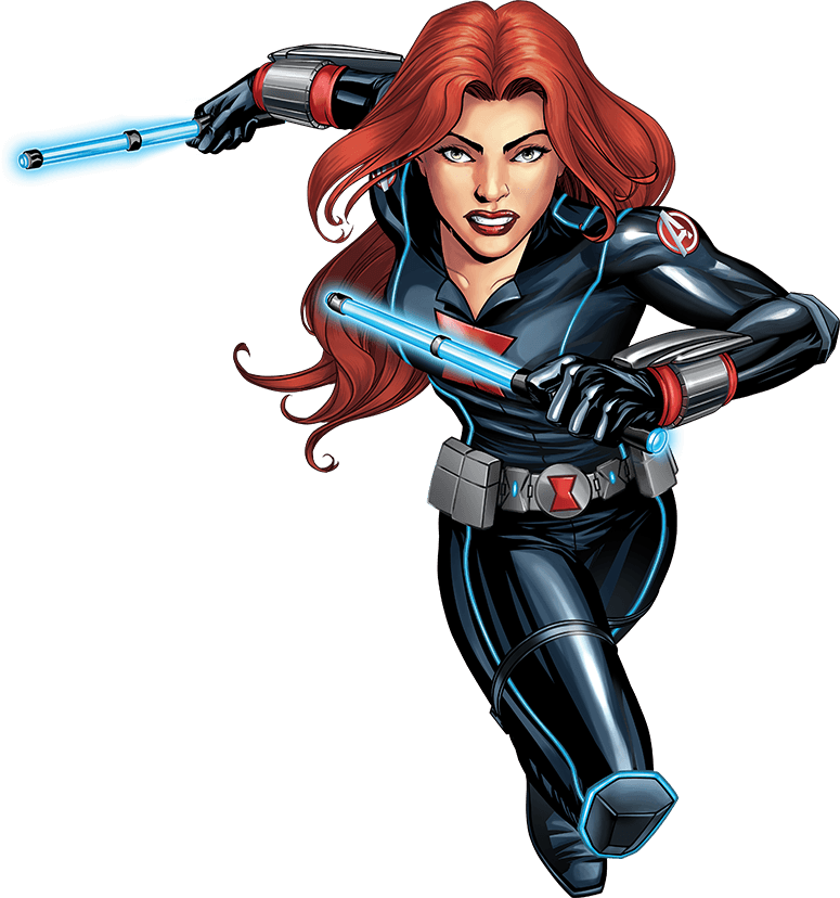 Drawing Marvel Black Widow - Avengers Black Widow Cartoon (775x828)