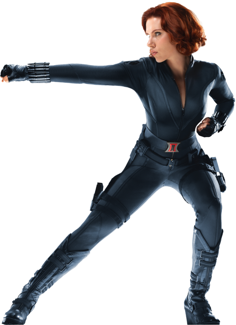 Clipart 52365 - Black Widow Avengers 2012 (761x1049)
