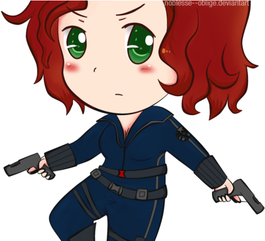 Black Widow Clipart Cute Cartoon - Black Widow Cartoon Drawing (640x480)