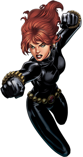 Clipart Free Stock Hawkeye Transparent Black Widow - Black Widow Comic Png (576x720)