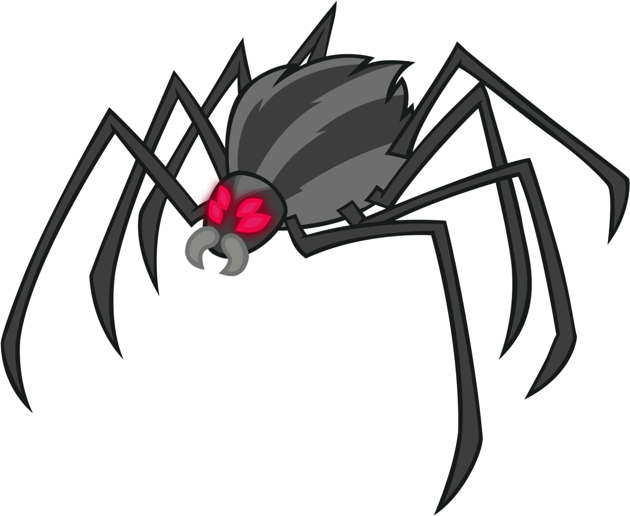 Andoanimalia, Glowing Eyes, Red Eyes, Safe, Simple - Black Widow (1254x1024)