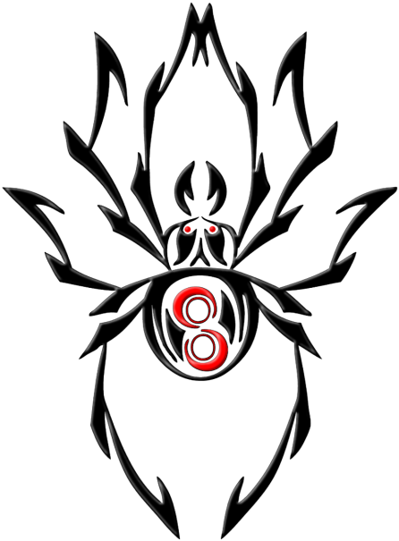 Black - Spider Tattoo Png (500x666)