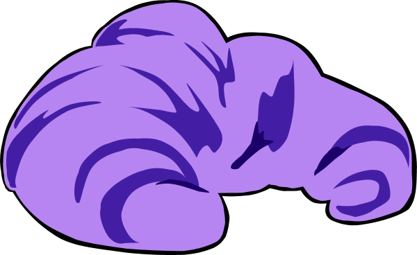 French Croissant Vector Clip Art - Croissant Clip Art Black And White (600x368)