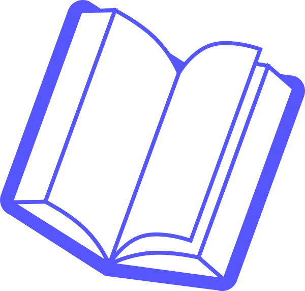 Blue Book Clip Art At Clker Com Vector Clip Art Online - Imagens De Livros Com Fundo Transparente (600x572)