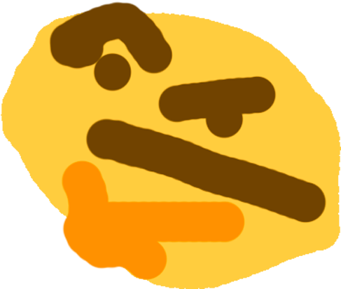 View Samegoogleiqdbsaucenao , - Retarded Thinking Emoji (500x500)