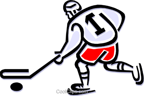 Hockey Player Royalty Free Vector Clip Art Illustration - Hockey Player Royalty Free Vector Clip Art Illustration (480x320)