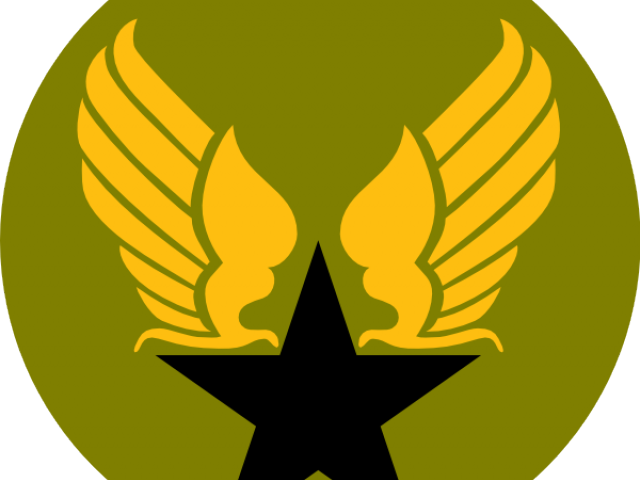 Dvd Clipart Lambang - Air Force Hap Arnold Wings (640x480)