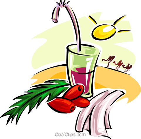 Tropical Drink Royalty Free Vector Clip Art Illustration - Tropical Drink Royalty Free Vector Clip Art Illustration (480x473)