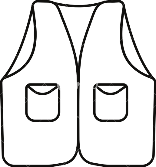 Vest Clip Art Black And White (515x550)