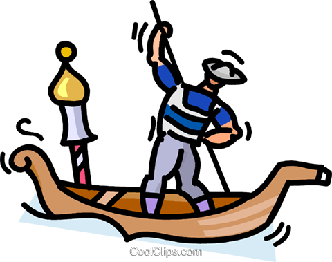 Gondola Royalty Free Vector Clip Art Illustration - Gondola Royalty Free Vector Clip Art Illustration (480x379)