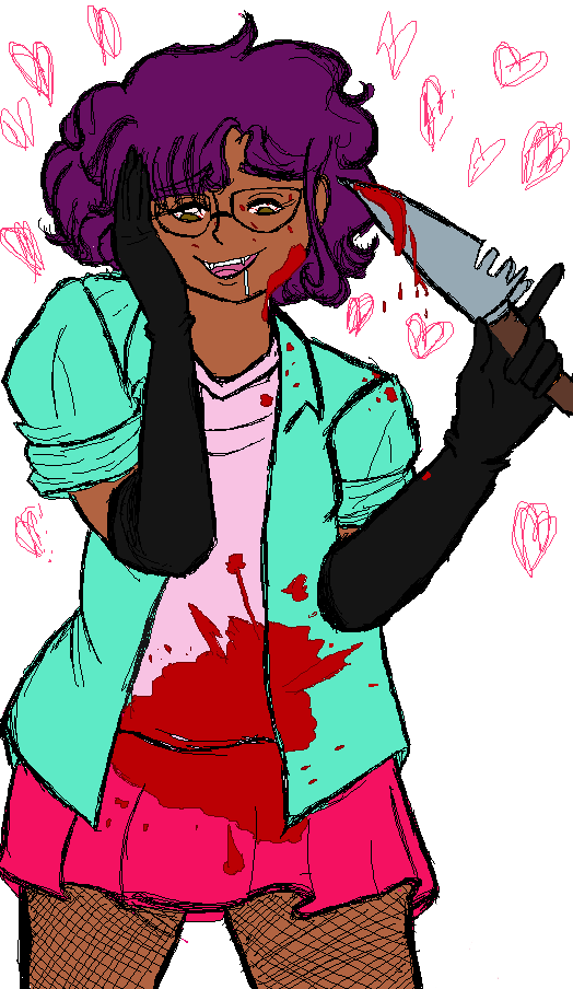 [halloween] I'd Murder You To Hold His Hand - Cartoon (524x904)