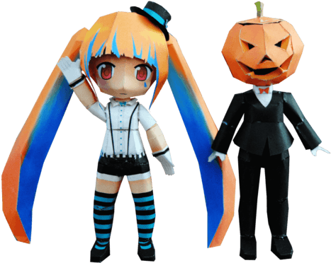 Click To See Printable Version Of Mrs Mr Pumpkin Chibi - Mrs. (480x480)