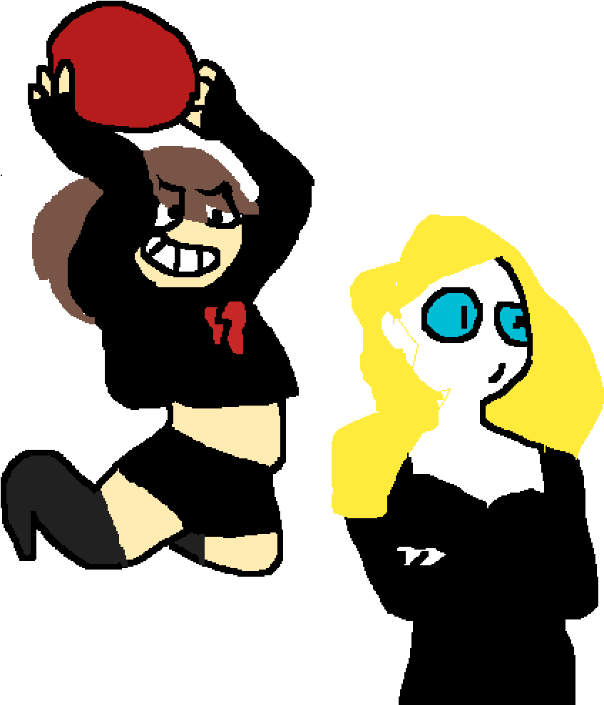 Me Whenever I Play Dodgeball - Cartoon (1000x1000)