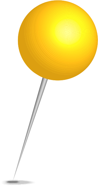 Location Pin Sphere Yellow - Location Pin Yellow Png (317x600)
